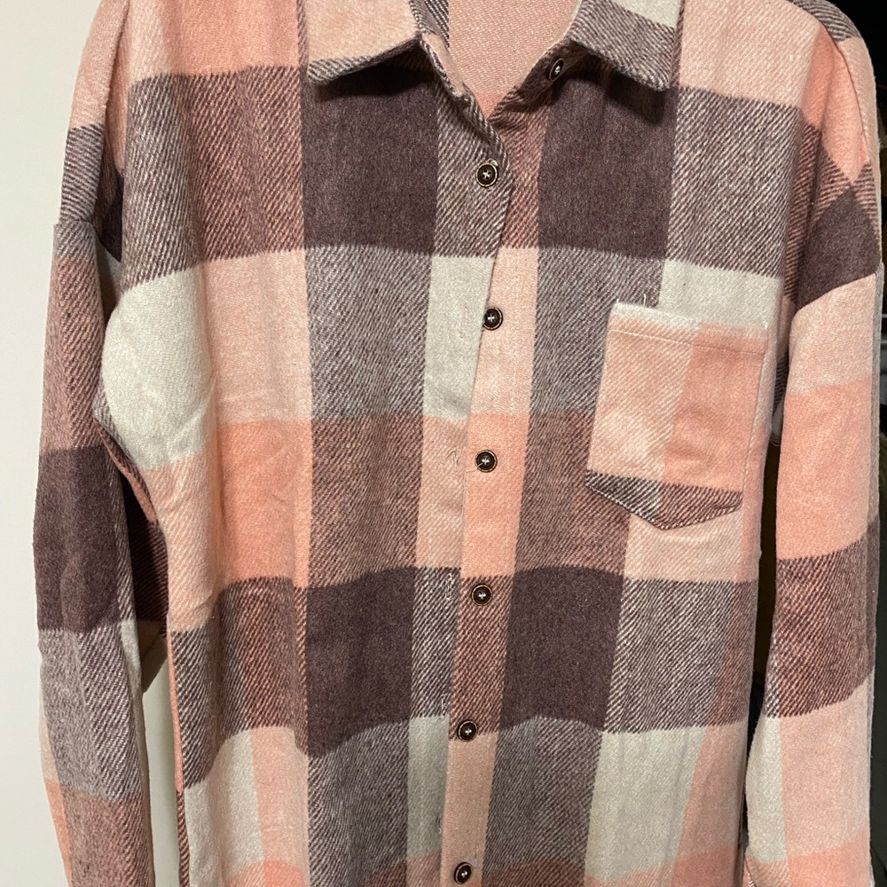 Pink/purple shacket
